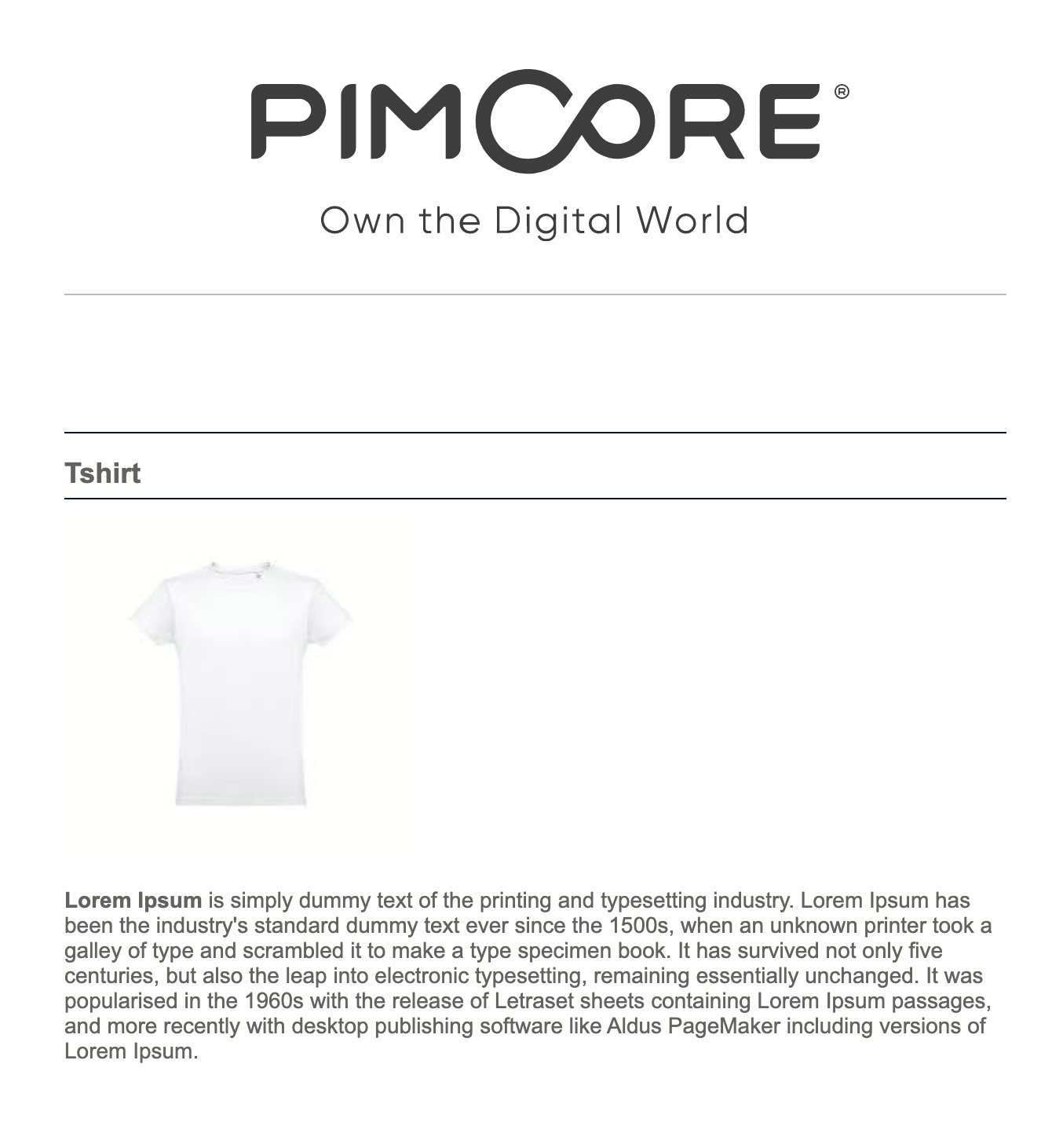 Окончательная страница продукта