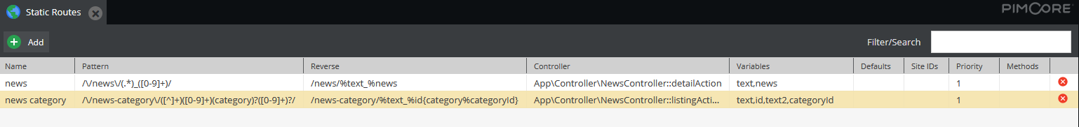 Сетка с новым маршрутом