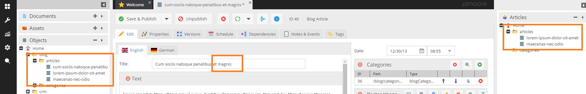 Пользовательские виды