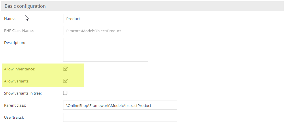 Варианты объекта
