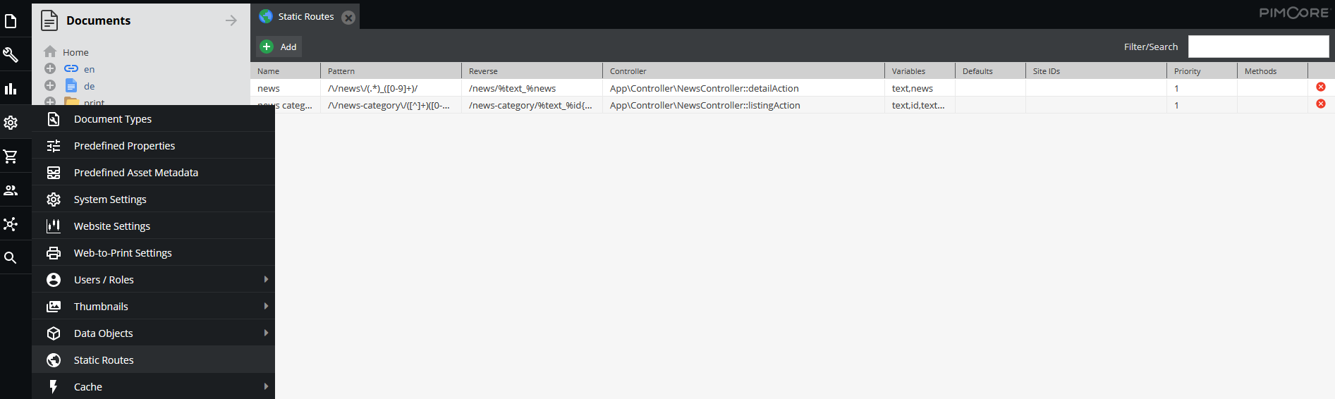 Сетка с новым маршрутом
