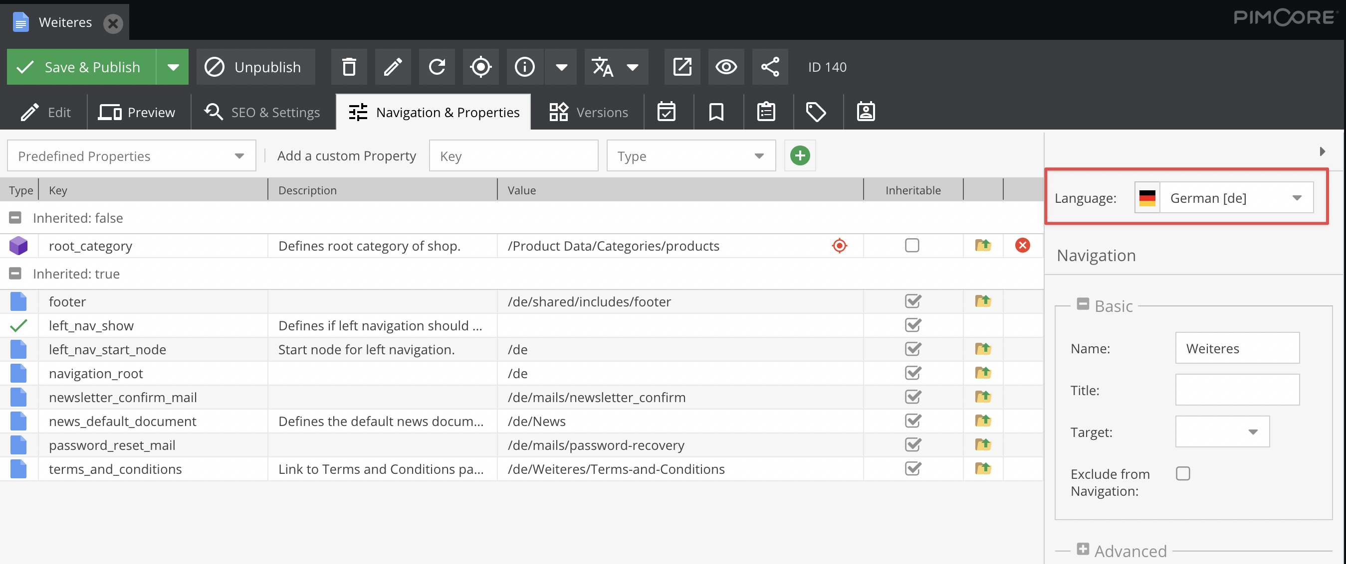 Настройки локализации