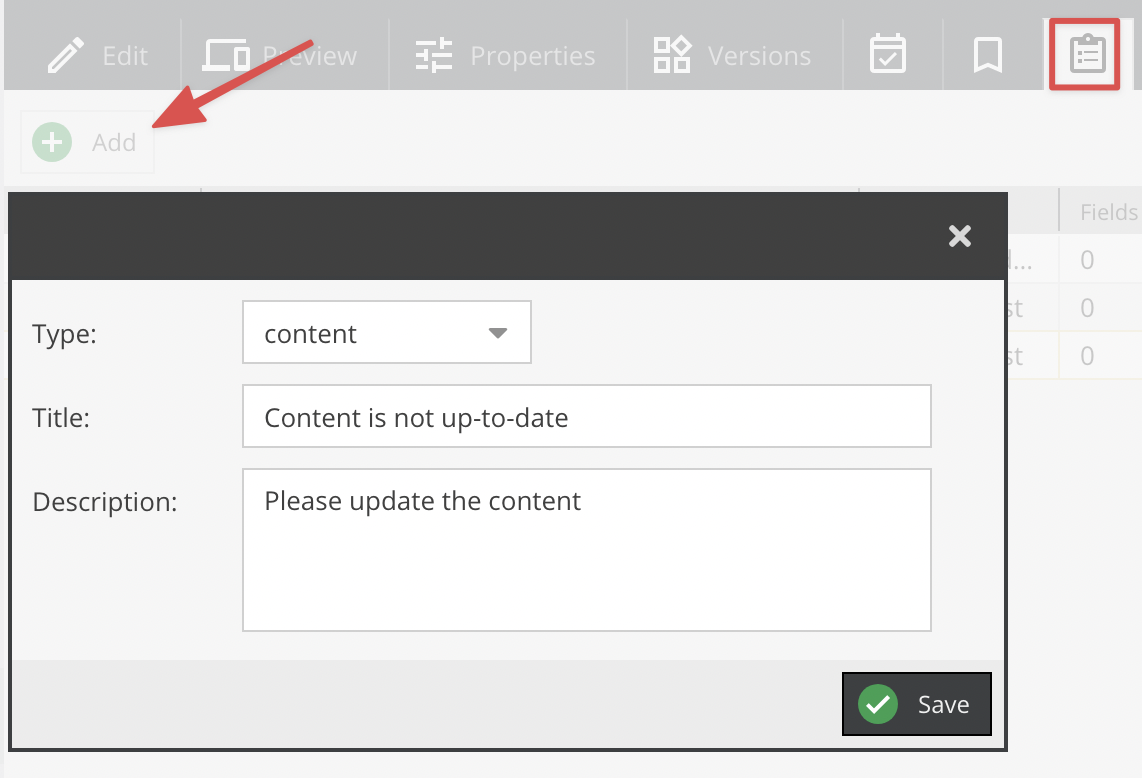 Примечания и События - ручное добавление примечания