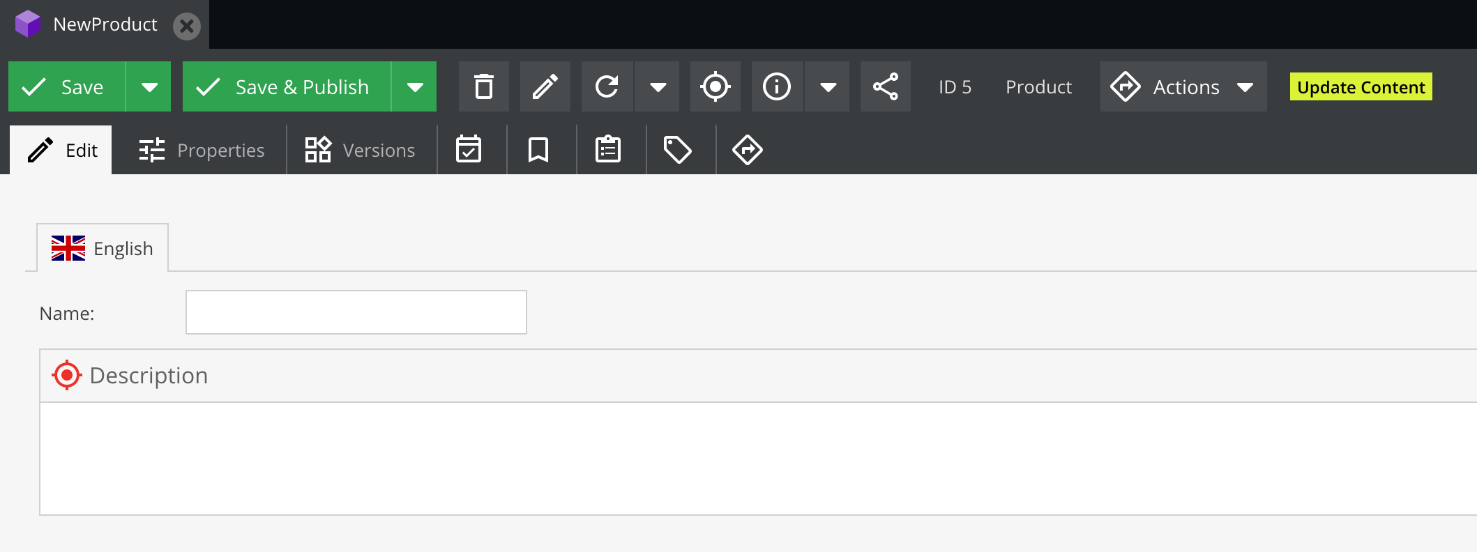Обновление содержимого